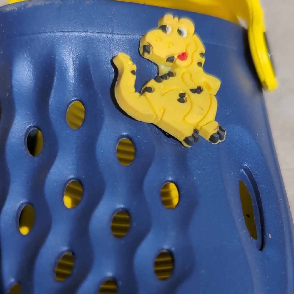 Kids Blue and Yellow Clogs - Picture 8 of 8